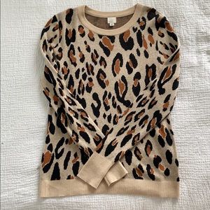 Cheetah print sweater